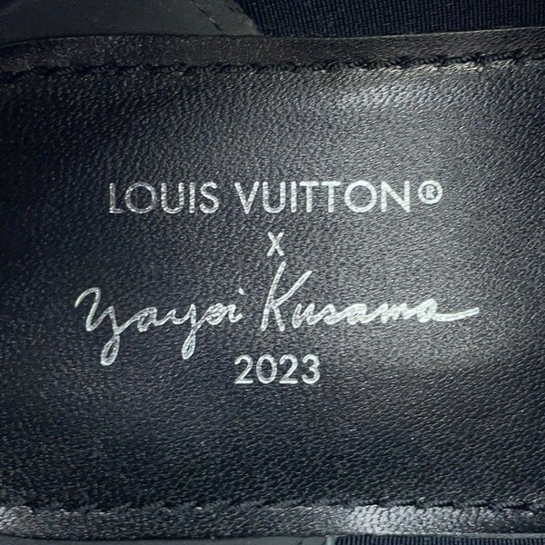 ルイヴィトン ローファー LV×YK アカデミーライン レザー レディースサイズ36 LOUIS VUITTON 靴 黒 ブラック 草間彌生