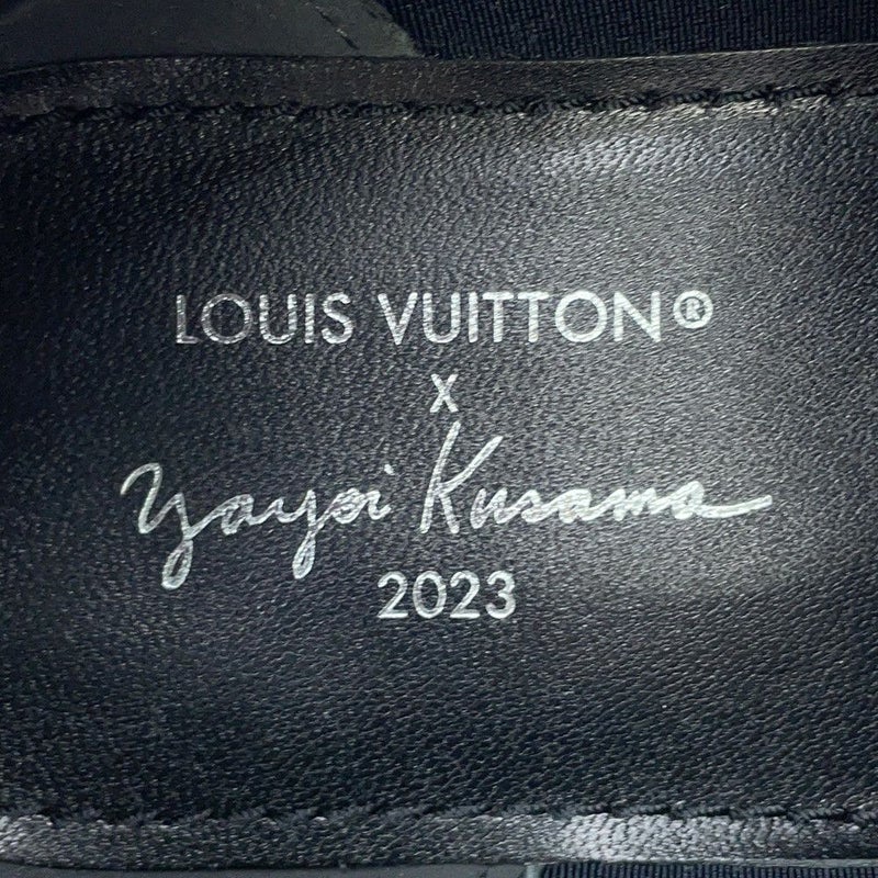 ルイヴィトン ローファー LV×YK アカデミーライン レザー レディースサイズ36 LOUIS VUITTON 靴 黒 ブラック 草間彌生