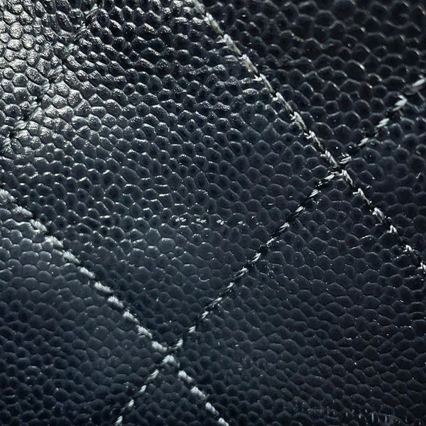 シャネル チェーンショルダーバッグ ココマーク マトラッセ キャビアスキン CHANEL ワンショルダー 黒