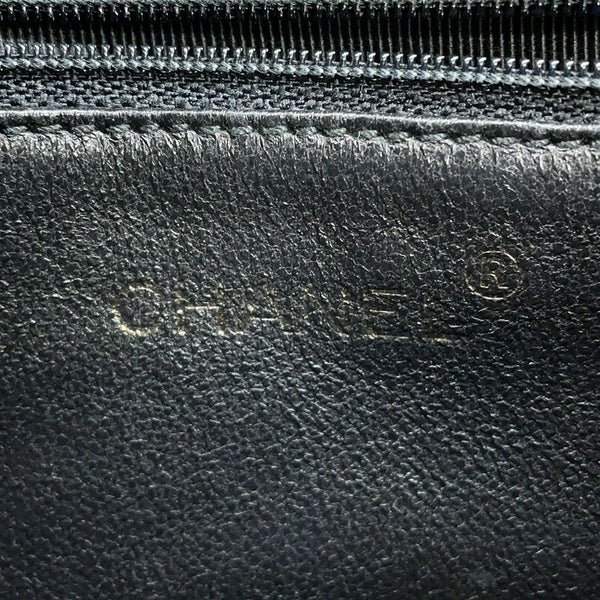 シャネル チェーンショルダーバッグ ココマーク マトラッセ キャビアスキン CHANEL ワンショルダー 黒