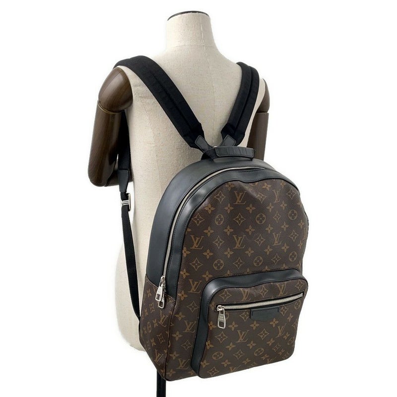 ルイヴィトン リュック モノグラム・マカサー ジョッシュ M41530 LOUIS VUITTON ヴィトン バックパック メンズ 黒 ブラック