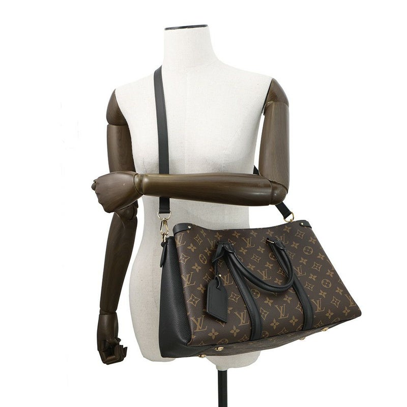 ルイヴィトン ハンドバッグ モノグラム・マカサー スフロ NV MM M44817 ヴィトン バッグ 2way ショルダー 黒 ブラック