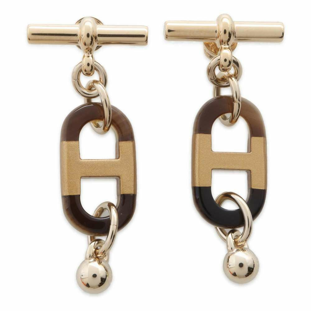 HERMES エルメス シュルメール pm ピアス バッファロー エルメス ピアス シュル・メール PM バッファローホーン/メタル HERMES