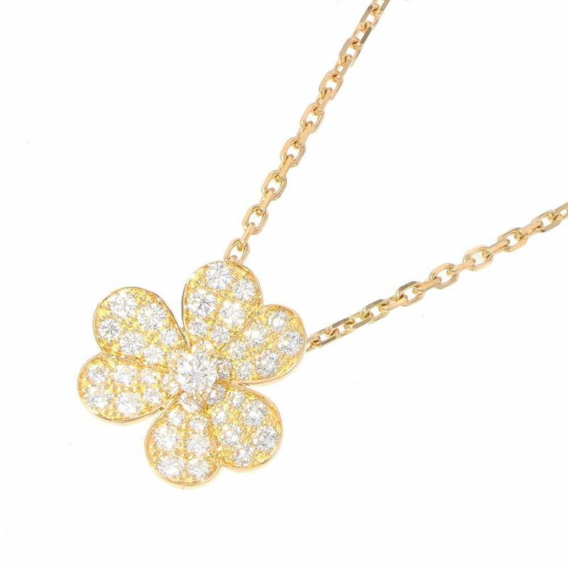 ヴァンクリーフ＆アーペル ネックレス フリヴォル ペンダント スモールモデル ダイヤ 43P 0.8ct K18YG VCARP2V100