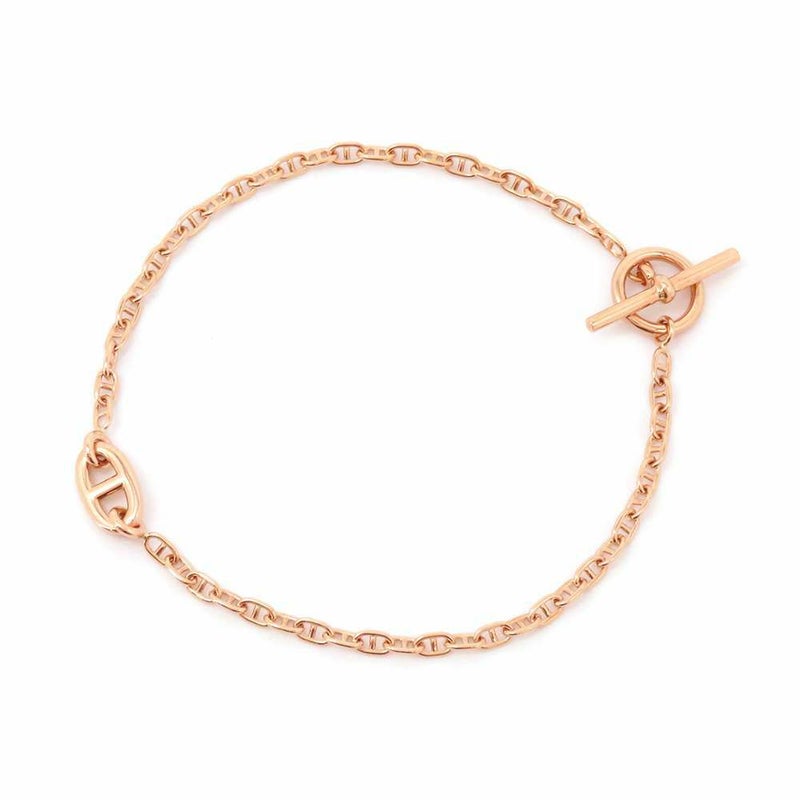 エルメス ブレスレット シェーヌダンクル ファランドールTPM K18PGピンクゴールド サイズSH HERMES ジュエリー