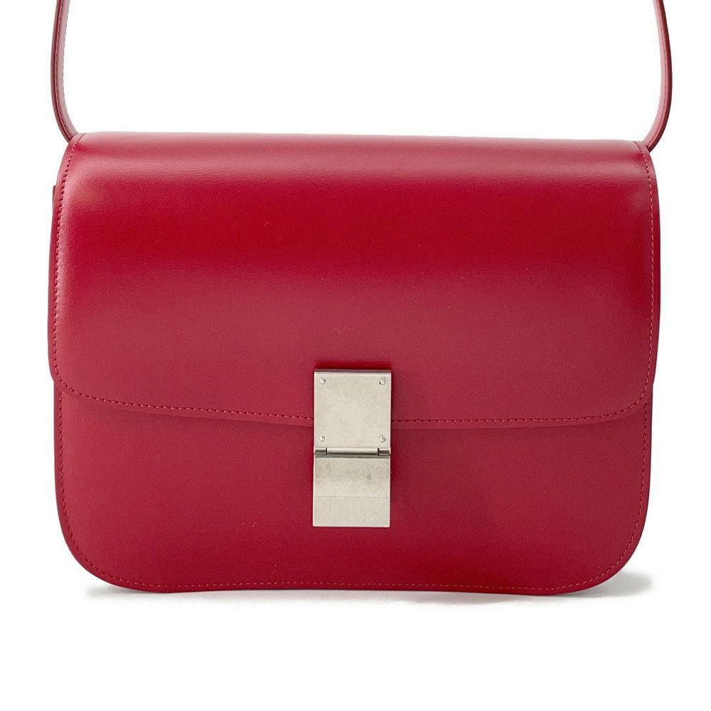 未使用品CELINE セリーヌ  クラシック ミディアム 赤  189173DLS.27ED  レディース ショルダーバッグ セリーヌ ショルダーバッグ クラシックボックス CLASSIC BOX