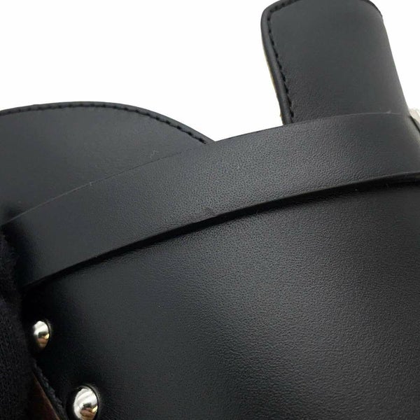 エルメス ミュール カルロッタ ケリー カーフレザー レディースサイズ37  HERMES 靴 黒