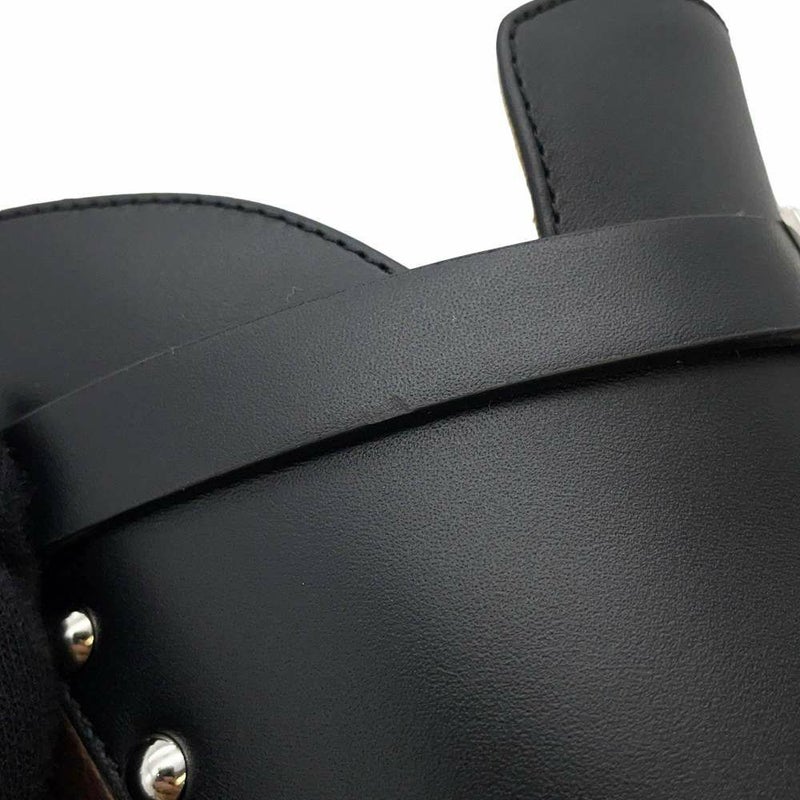 エルメス ミュール カルロッタ ケリー カーフレザー レディースサイズ37  HERMES 靴 黒