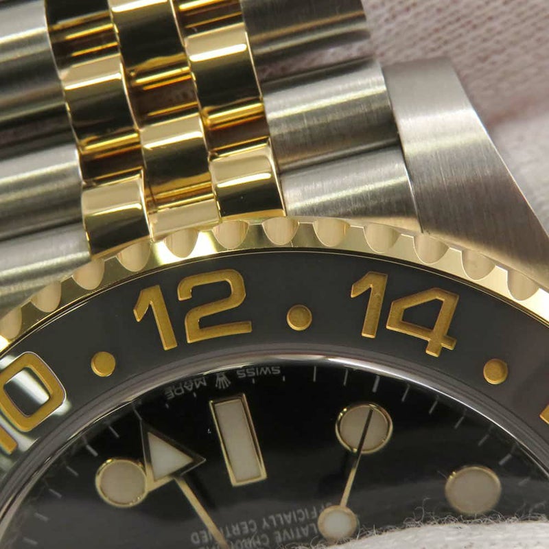 ロレックス GMTマスター2 SS/K18YG ランダムシリアル ルーレット 126713GRNR ROLEX 腕時計 黒文字盤