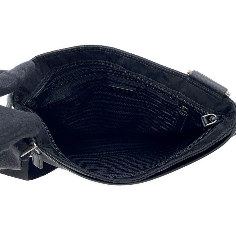 プラダ ショルダーバッグ トライアングルロゴ ナイロン 2VH251 PRADA 黒