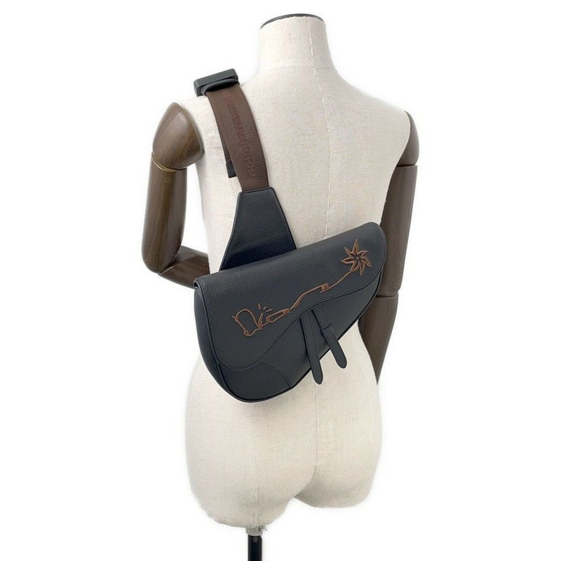 クリスチャン・ディオール ボディバッグ カクタスジャック サドルバッグ 1ADPO093SOT Christian Dior 黒