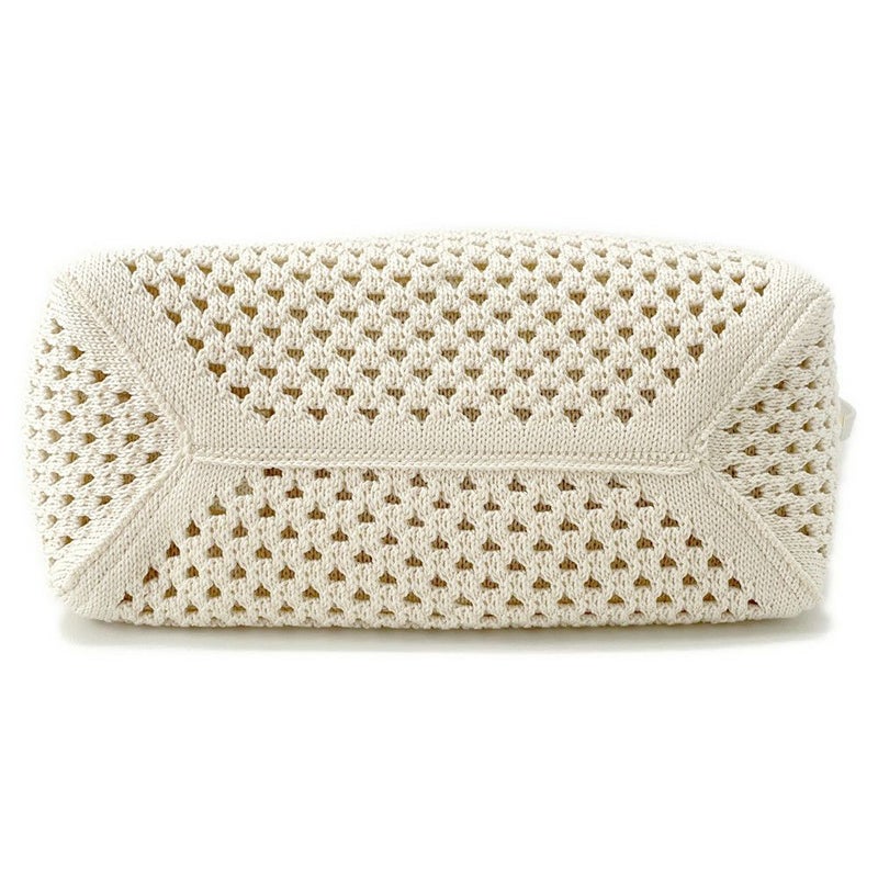 ミュウミュウ トートバッグ IVY アイビー コットン 5BG281 Miu Miu 2way 白