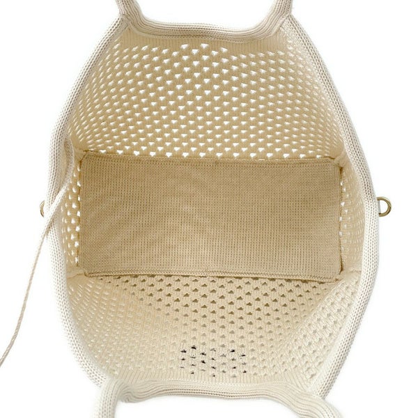 ミュウミュウ トートバッグ IVY アイビー コットン 5BG281 Miu Miu 2way 白