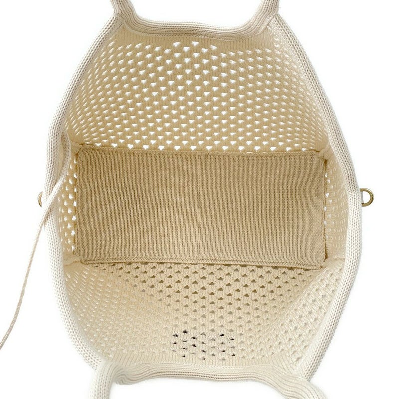 ミュウミュウ トートバッグ IVY アイビー コットン 5BG281 Miu Miu 2way 白