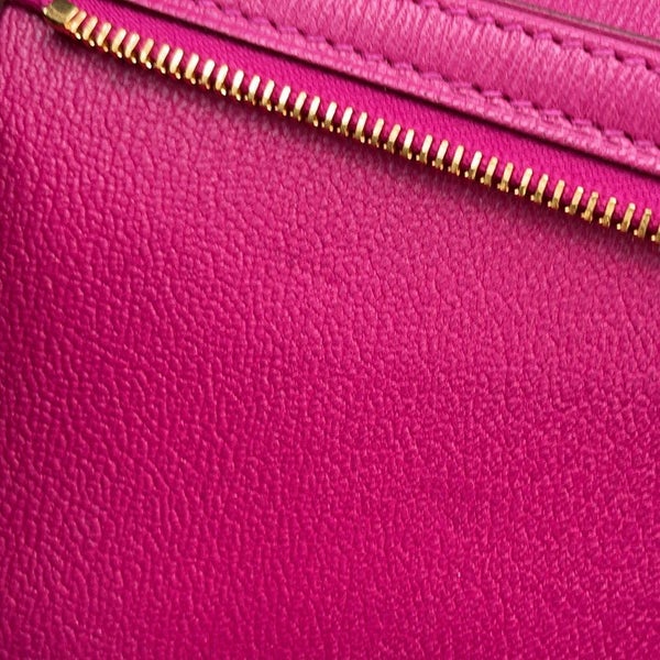 エルメス 長財布 ベアンスフレ ローズシェヘラザード/ゴールド金具 アリゲーターシャイン D刻印 HERMES 財布