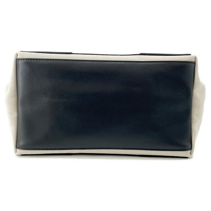 バレンシアガ トートバッグ ネイビーカバス S ポーチ付 339933 BALENCIAGA 黒 白 スモールサイズ