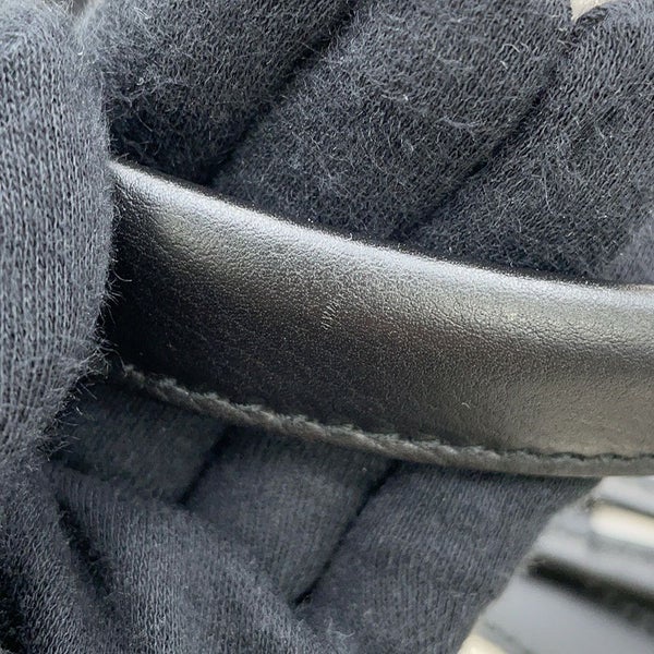 バレンシアガ トートバッグ ネイビーカバス S ポーチ付 339933 BALENCIAGA 黒 白 スモールサイズ