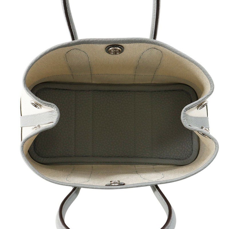 エルメス ネオ・ガーデン 23 ガーデンパーティ ブルーグラシエ/エクリュ/シルバー金具 トワルアッシュヴァイキング/ネゴンダ K刻印