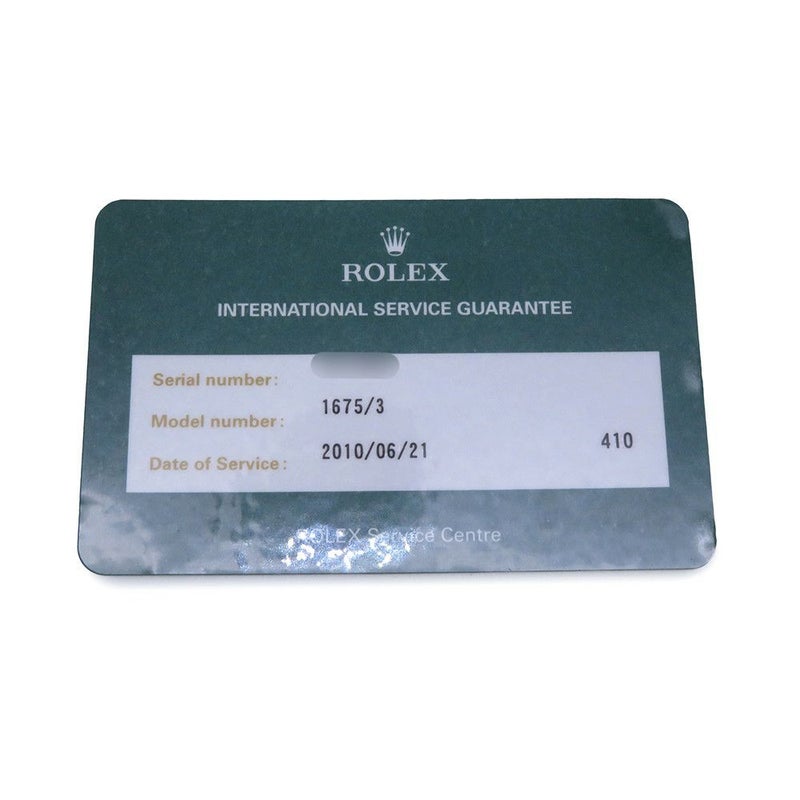 ロレックス GMTマスター 55番 SS/K18YG 1675/3 フジツボダイアル ROLEX 腕時計 黒文字盤