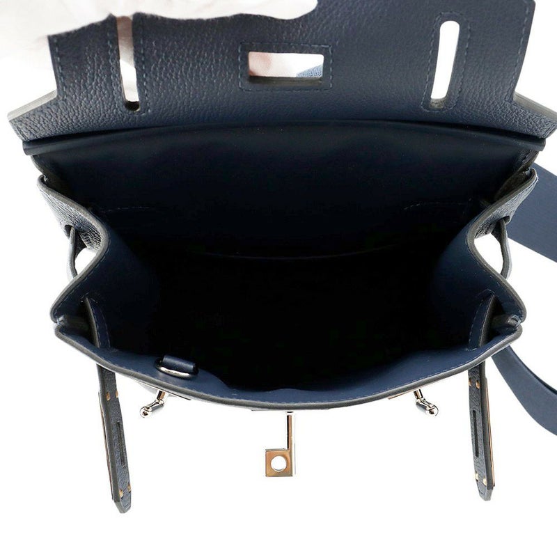 エルメス ボディバッグ ケリー アッカドPM ブルードプリュス/シルバー金具 トゴ K刻印 メンズ