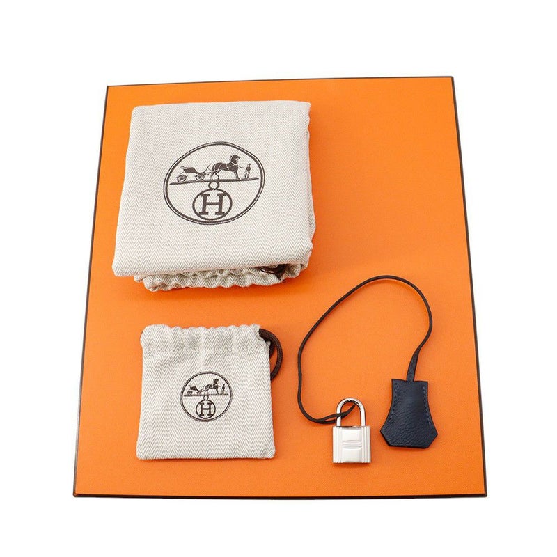 エルメス ボディバッグ ケリー アッカドPM ブルードプリュス/シルバー金具 トゴ K刻印 メンズ