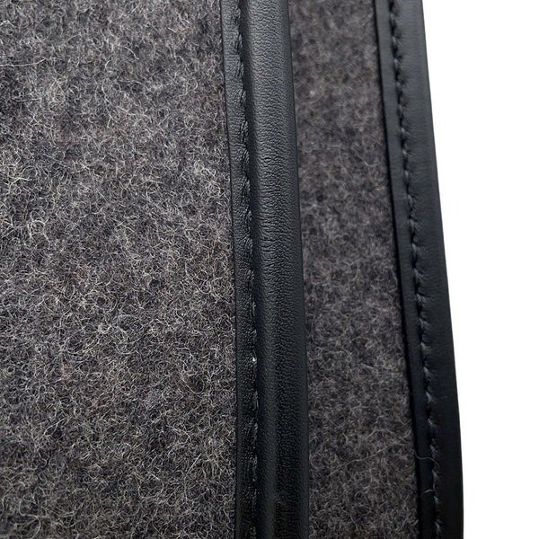 エルメス ショルダーバッグ エブリン3 PM グレー/ブラック/シルバー金具 フェルト/レザー Y刻印 黒