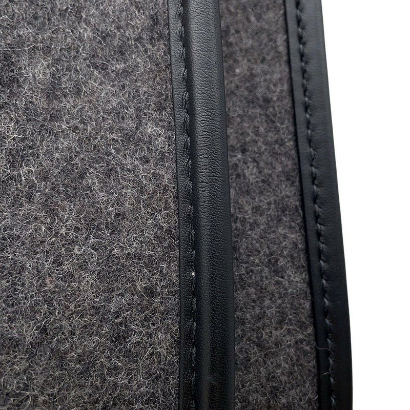 エルメス ショルダーバッグ エブリン3 PM グレー/ブラック/シルバー金具 フェルト/レザー Y刻印 黒