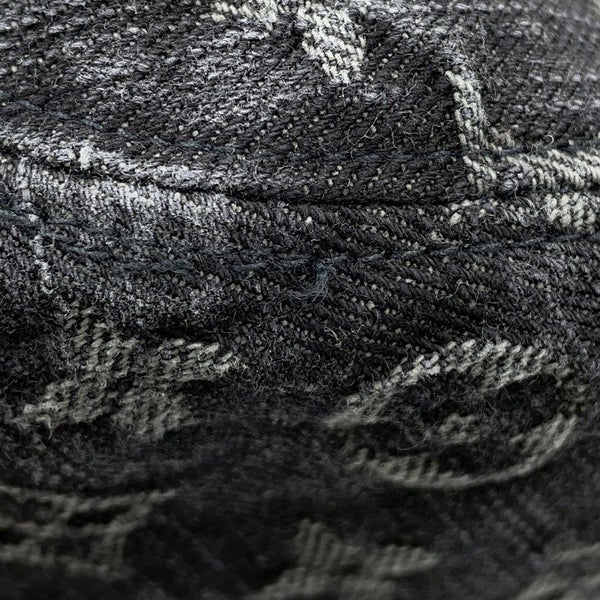 ルイヴィトン ハット シャポー モノグラム・デニム サイズS 410907 LOUIS VUITTON 帽子 黒 ブラック