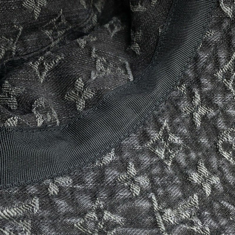 ルイヴィトン ハット シャポー モノグラム・デニム サイズS 410907 LOUIS VUITTON 帽子 黒 ブラック