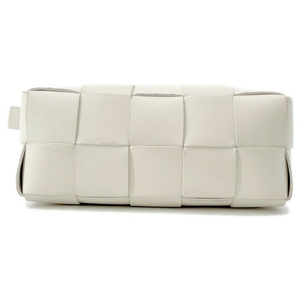 ボッテガヴェネタ ハンドバッグ マキシイントレチャート ブリックカセット ホーボーバッグ ラムスキン 729166 ワンショルダー 白