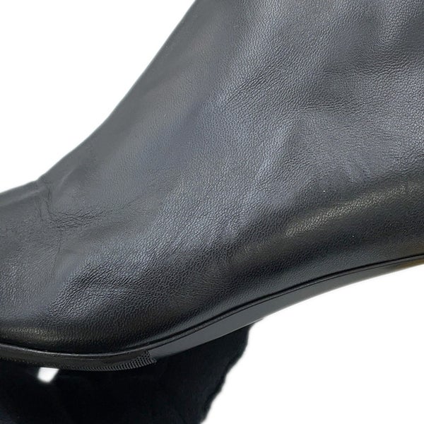 シャネル ロングブーツ ココマーク マトラッセ レディースサイズ39C G38428 CHANEL 靴 黒 2way アンクルブーツ