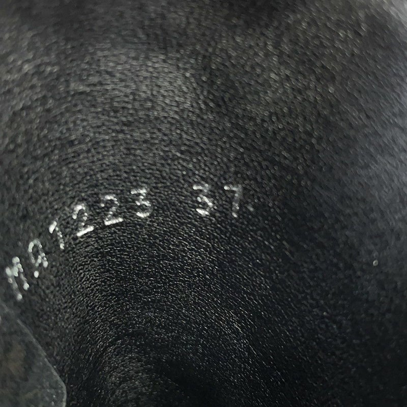 ルイヴィトン ブーツ カーフレザー スエード ローリエート ブーツ レディースサイズ37 ショートブーツ 黒 ブラック