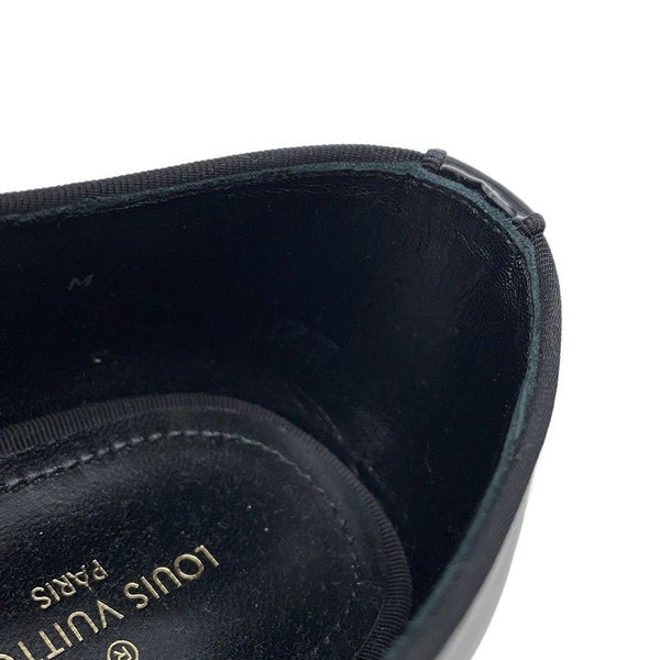 ルイヴィトン シューズ LVヴァンドームライン  ダービー モノグラム パテント サイズ6 LOUIS VUITTON メンズ 黒