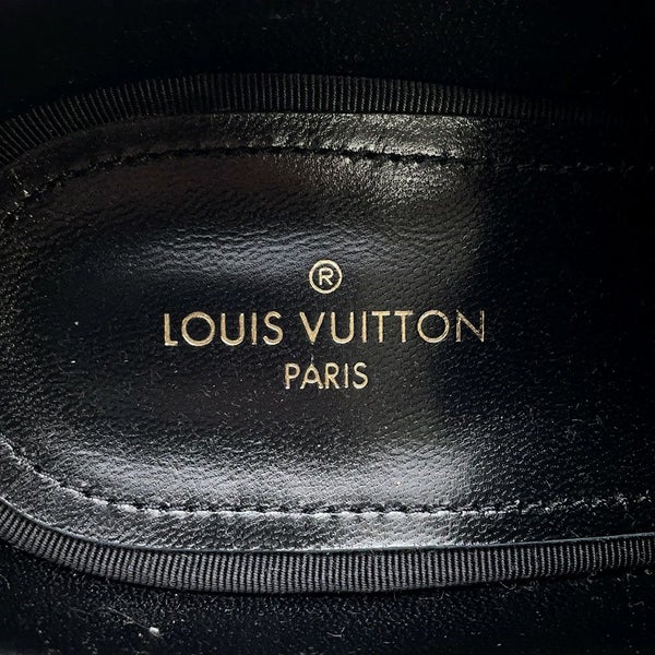 ルイヴィトン シューズ LVヴァンドームライン  ダービー モノグラム パテント サイズ6 LOUIS VUITTON メンズ 黒