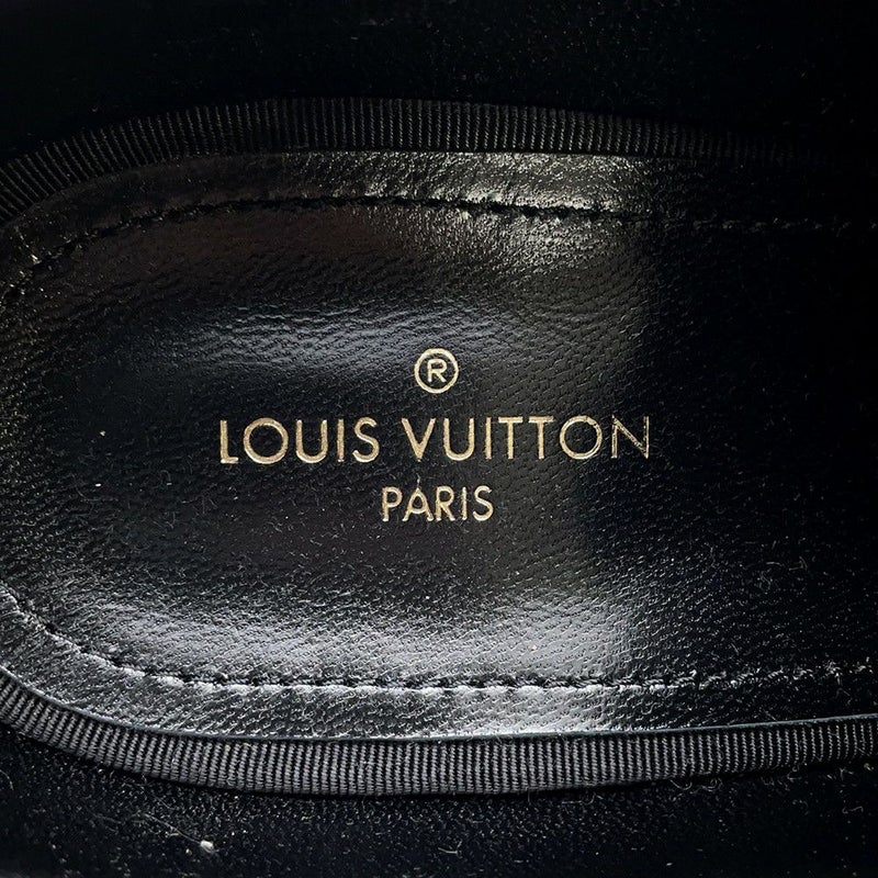 ルイヴィトン シューズ LVヴァンドームライン  ダービー モノグラム パテント サイズ6 LOUIS VUITTON メンズ 黒