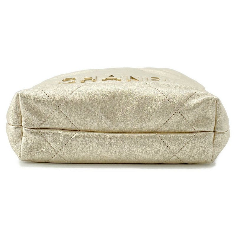 シャネル ハンドバッグ CHANEL 22 ミニ ココマーク シャイニーカーフレザー AS3980 CHANEL 2wayバッグ