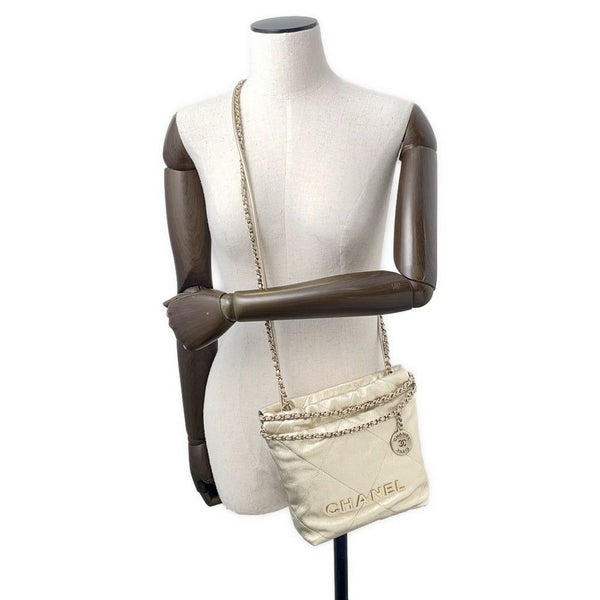 シャネル ハンドバッグ CHANEL 22 ミニ ココマーク シャイニーカーフレザー AS3980 CHANEL 2wayバッグ