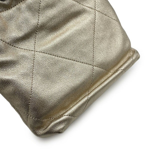 シャネル ハンドバッグ CHANEL 22 ミニ ココマーク シャイニーカーフレザー AS3980 CHANEL 2wayバッグ