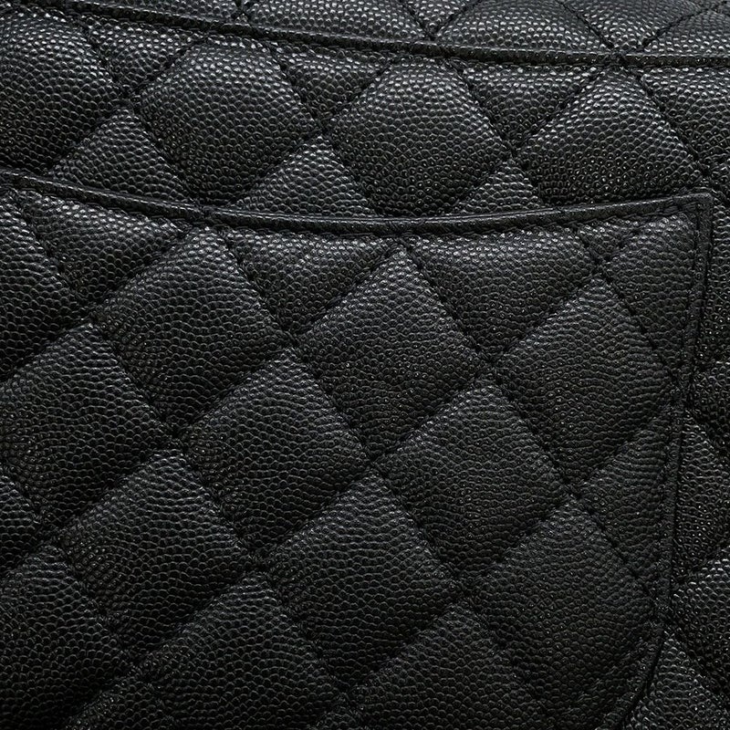 シャネル ハンドバッグ マトラッセ ココマーク ハンドル フラップ キャビアスキン A92991 CHANEL 2wayショルダー 黒