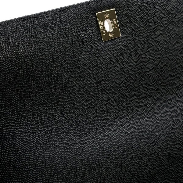 シャネル ハンドバッグ マトラッセ ココマーク ハンドル フラップ キャビアスキン A92991 CHANEL 2wayショルダー 黒