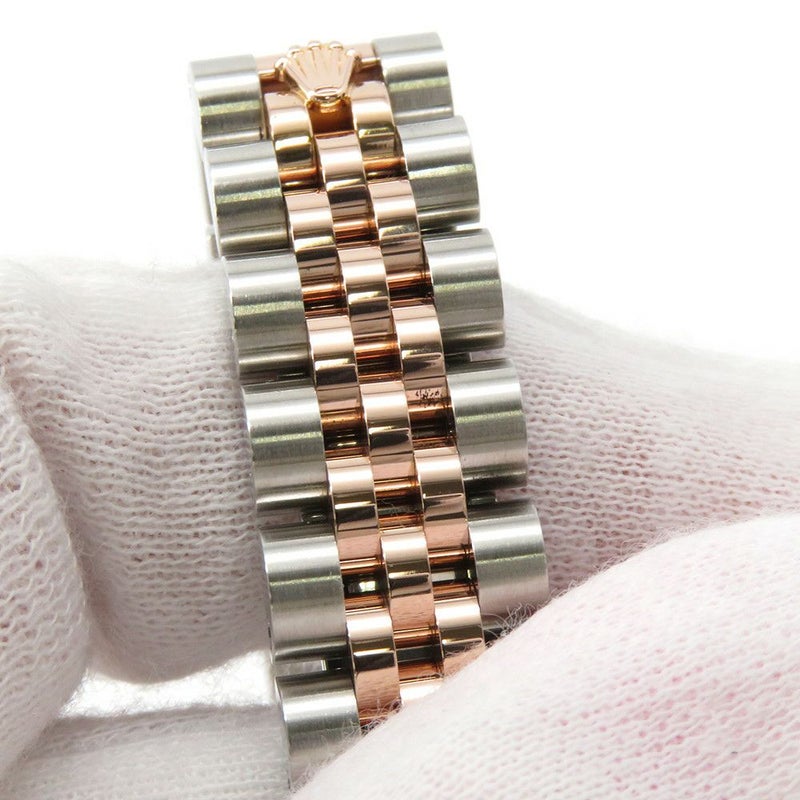 ロレックス デイトジャスト SS/K18PG ピンクゴールド 179171NG ホワイトシェル文字盤 10Pダイヤ