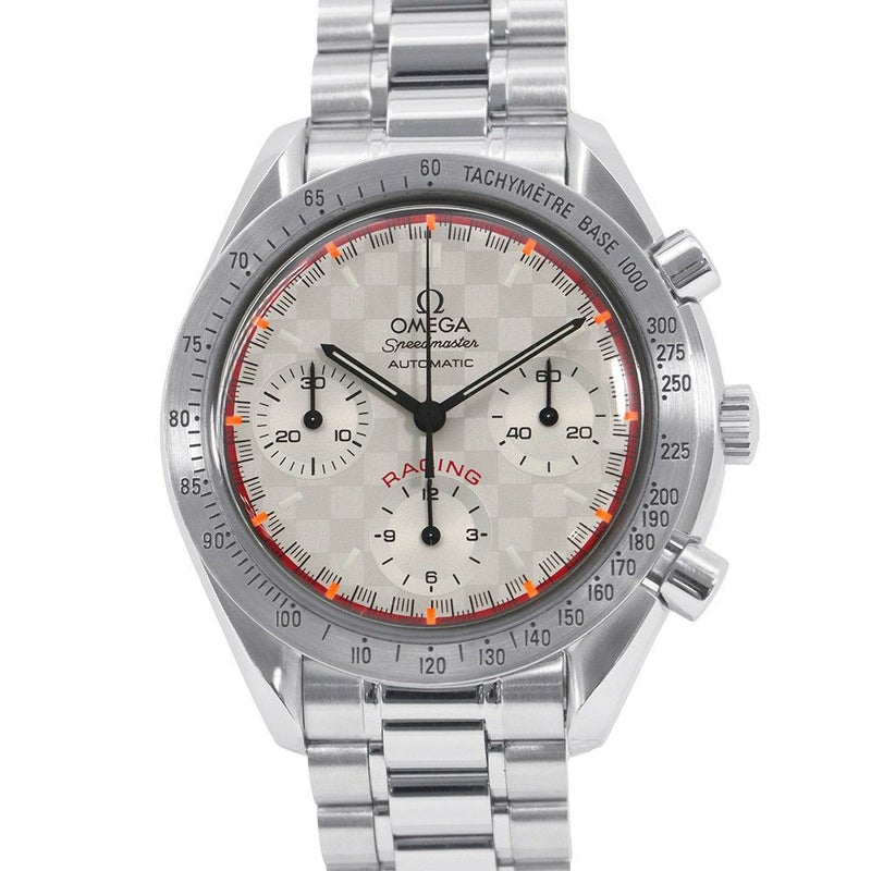 オメガ スピードマスター レーシング ミハエル・シューマッハ 限定4000本 3517.30.00 シルバー文字盤
