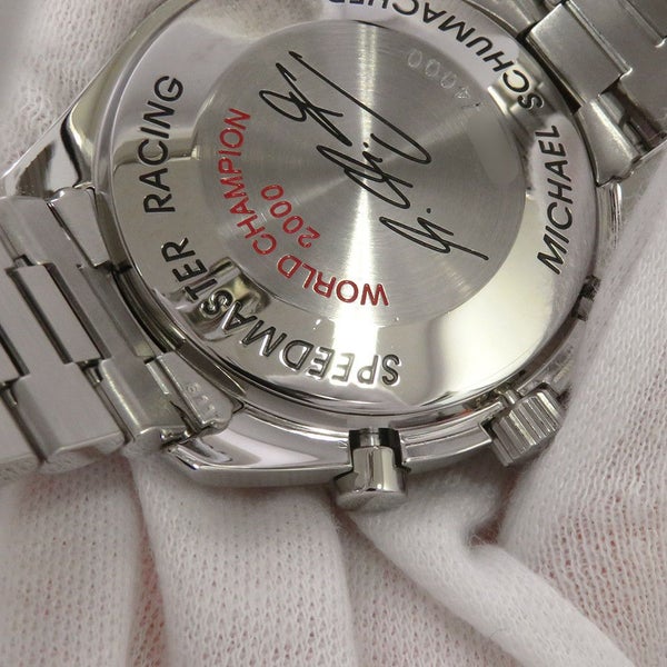 オメガ スピードマスター レーシング ミハエル・シューマッハ 限定4000本 3517.30.00 シルバー文字盤