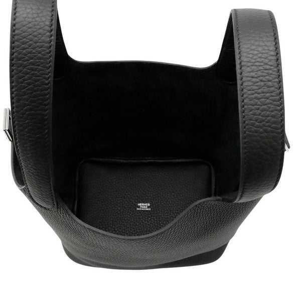 エルメス ハンドバッグ ピコタンロックPM ブラック/シルバー金具 トリヨンクレマンス K刻印 黒