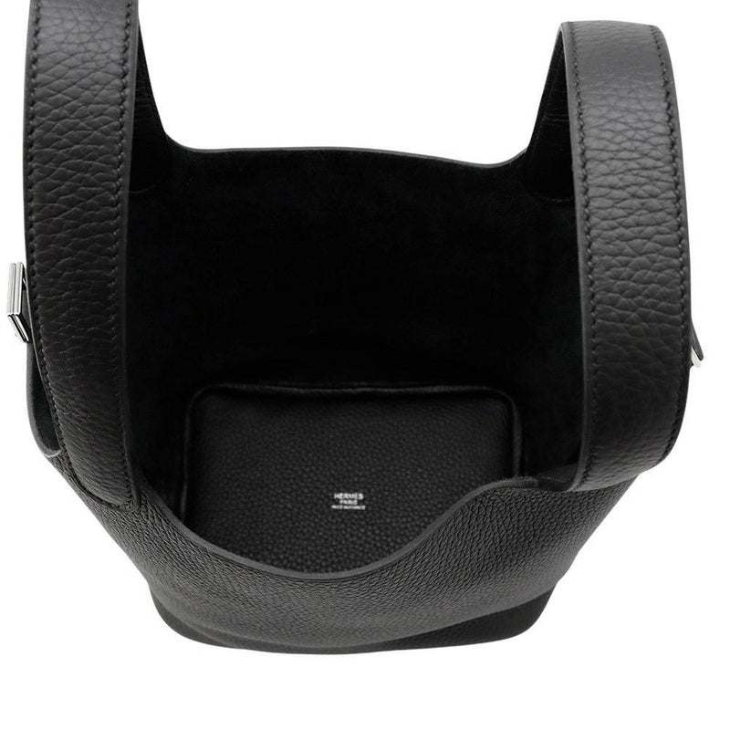 エルメス ハンドバッグ ピコタンロックPM ブラック/シルバー金具 トリヨンクレマンス K刻印 黒