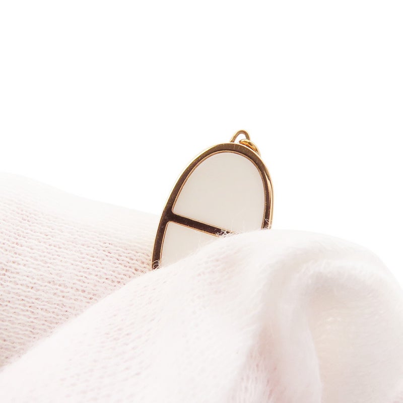 エルメス ブレスレット シェーヌダンクル ヴェルソ K18PGピンクゴールド/ホワイトセラミック サイズSH HERMES ジュエリー