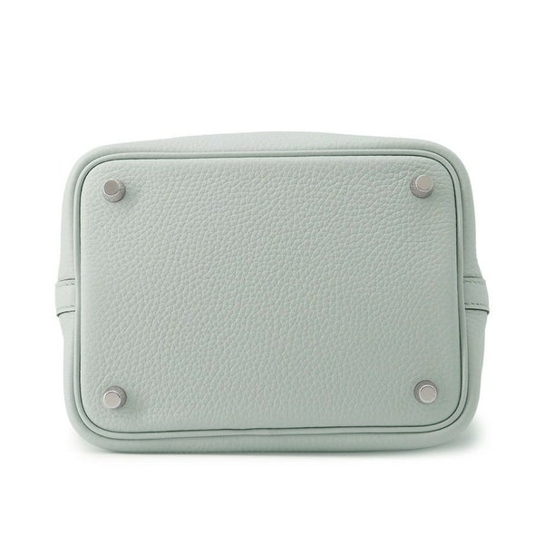 エルメス ハンドバッグ ピコタンロックPM ブルーペール/シルバー金具 トリヨンクレマンス W刻印