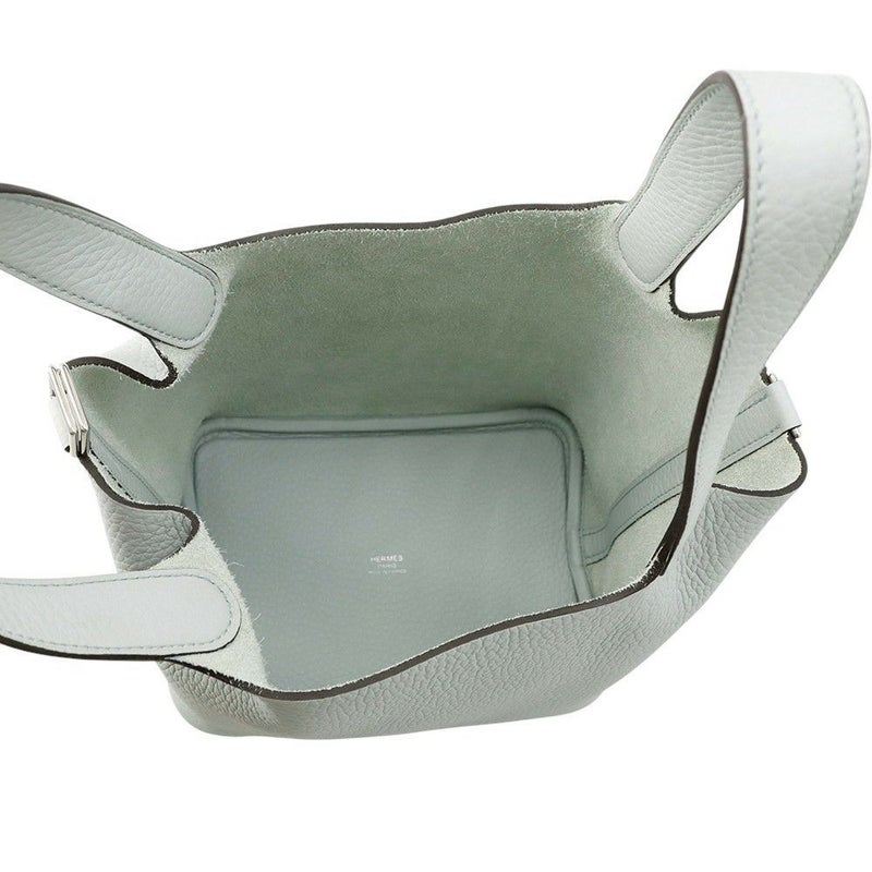 エルメス ハンドバッグ ピコタンロックPM ブルーペール/シルバー金具 トリヨンクレマンス W刻印