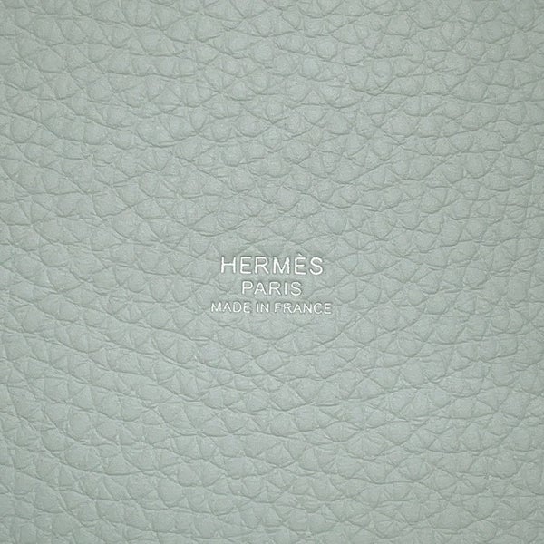 エルメス ハンドバッグ ピコタンロックPM ブルーペール/シルバー金具 トリヨンクレマンス W刻印