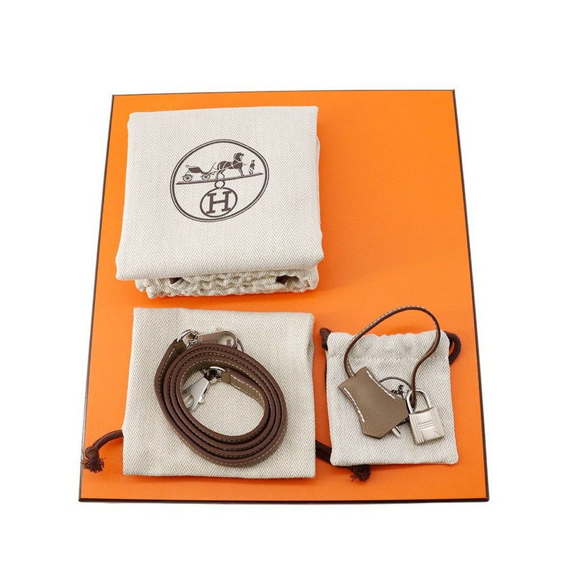 エルメス ハンドバッグ ケリー25 内縫い エトゥープ/シルバー金具 トゴ K刻印 2wayショルダー